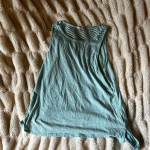 light blue tank top